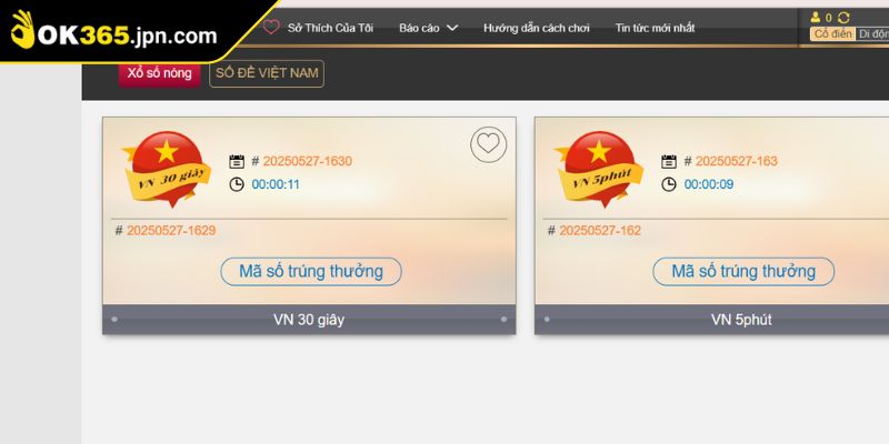 Thông tin về sảnh cược GW xổ số OK365